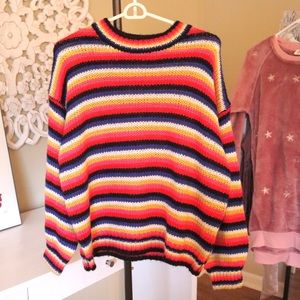 Debut multicolored striped sweater